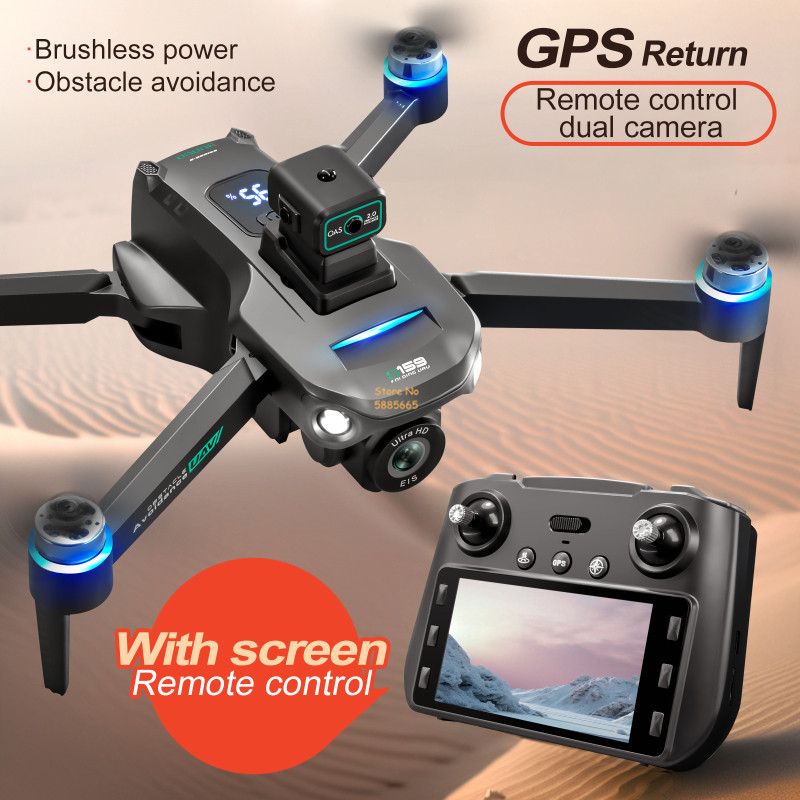 Drone Gimbal Brushless - 8K double caméra 5G WIFI FPV