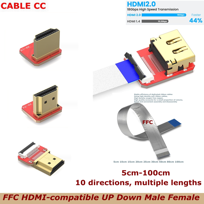 Drone Gimbal For Gopro - Câble plat flexible FPC HDMI-compatible 4K