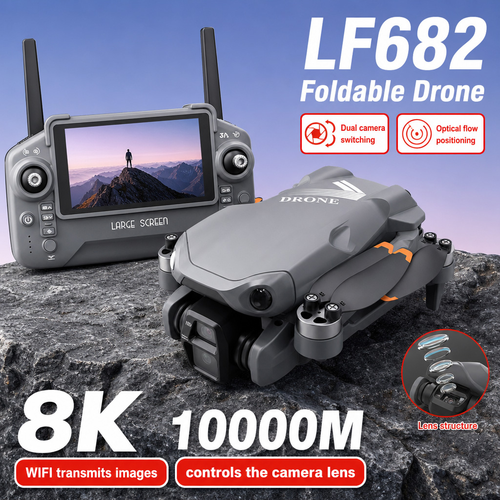 Drone photo aérien LF682 8K HD - Drone Gimbal Mount avis et prix