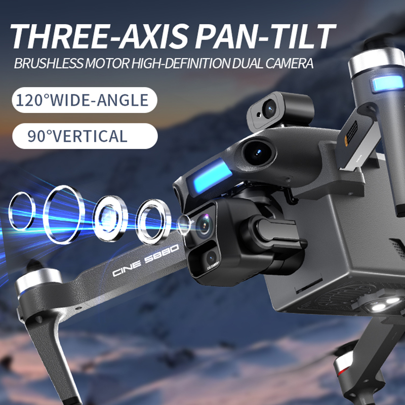 Nouveau drone 8K à double camé - Drone Gimbal Mount avis et prix
