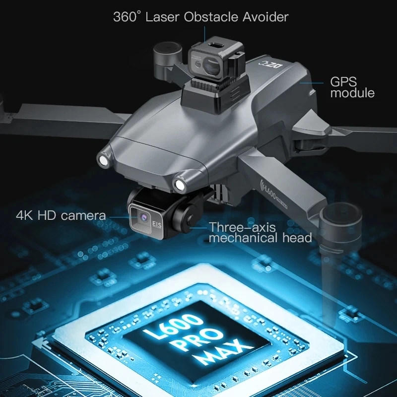 Drone GPS professionnel L600 P - Drone Gimbal Case avis et prix