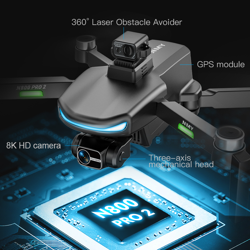 Drone GPS N800 PRO 2 Professio - Drone Gimbal 2 Axis avis et prix