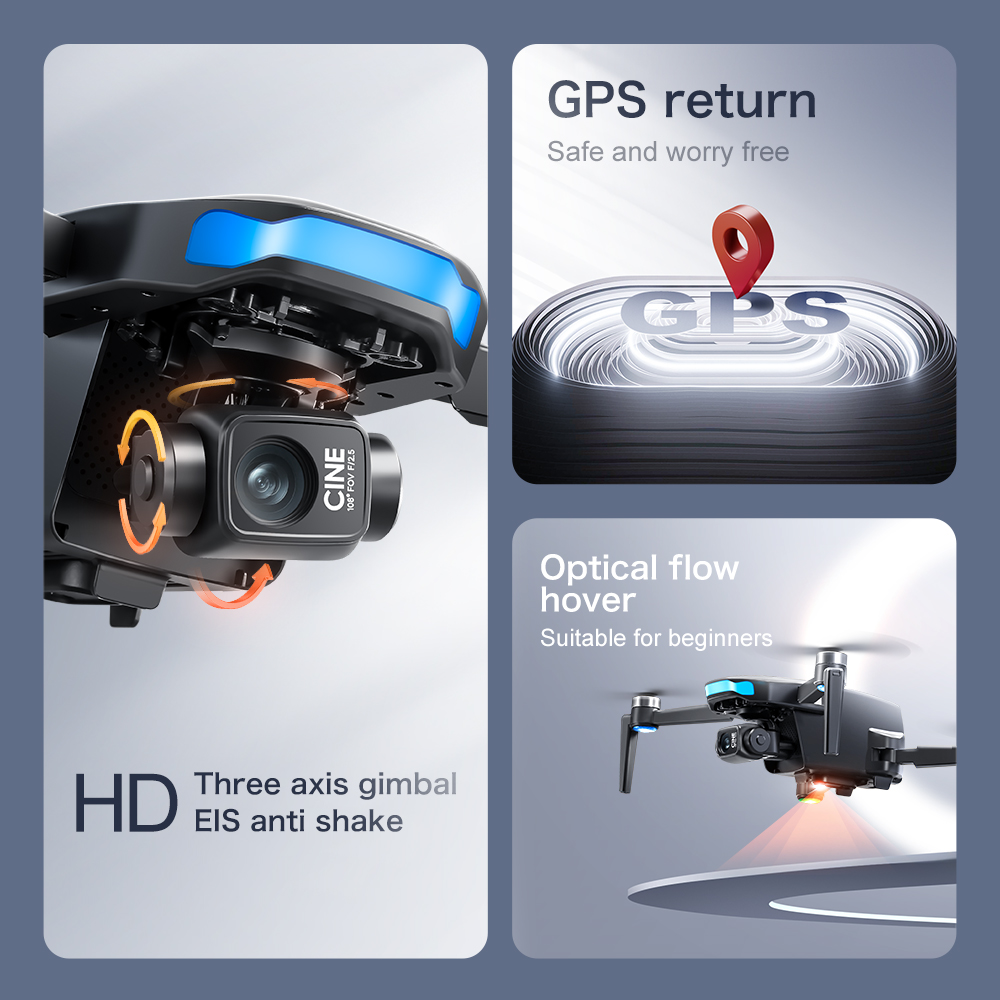 Drone GPS Lenovo S-X1 avec cam - Drone Gimbal 3 Axis avis et prix