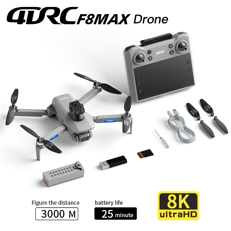 Drone GPS F8 MAX, caméra profe - Drone Gimbal Brushless avis et prix
