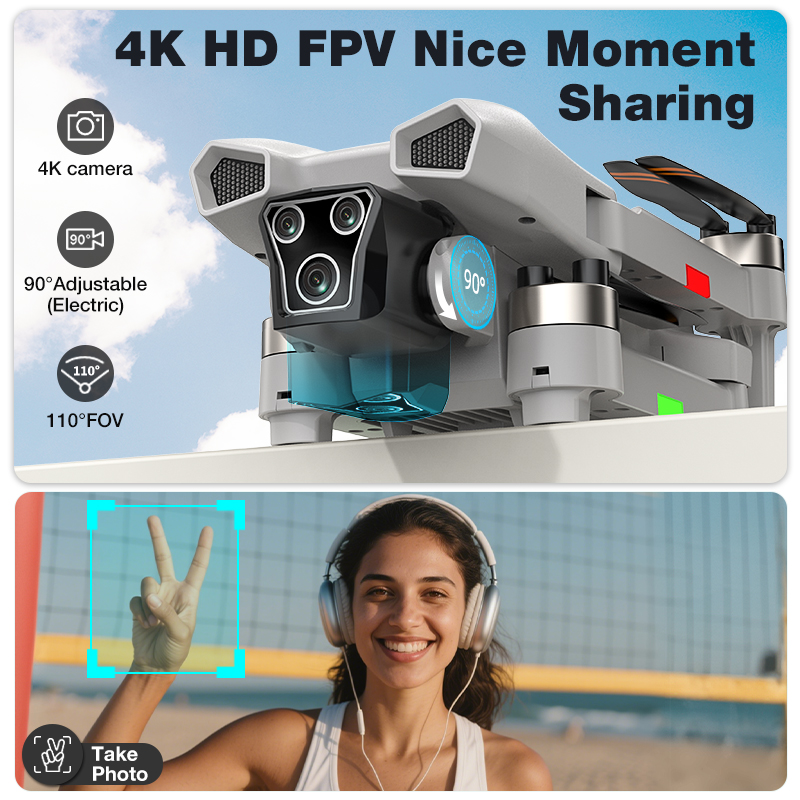 NOUVEAU Drone L017 Pro Brushle - Drone Gimbal Mount avis et prix