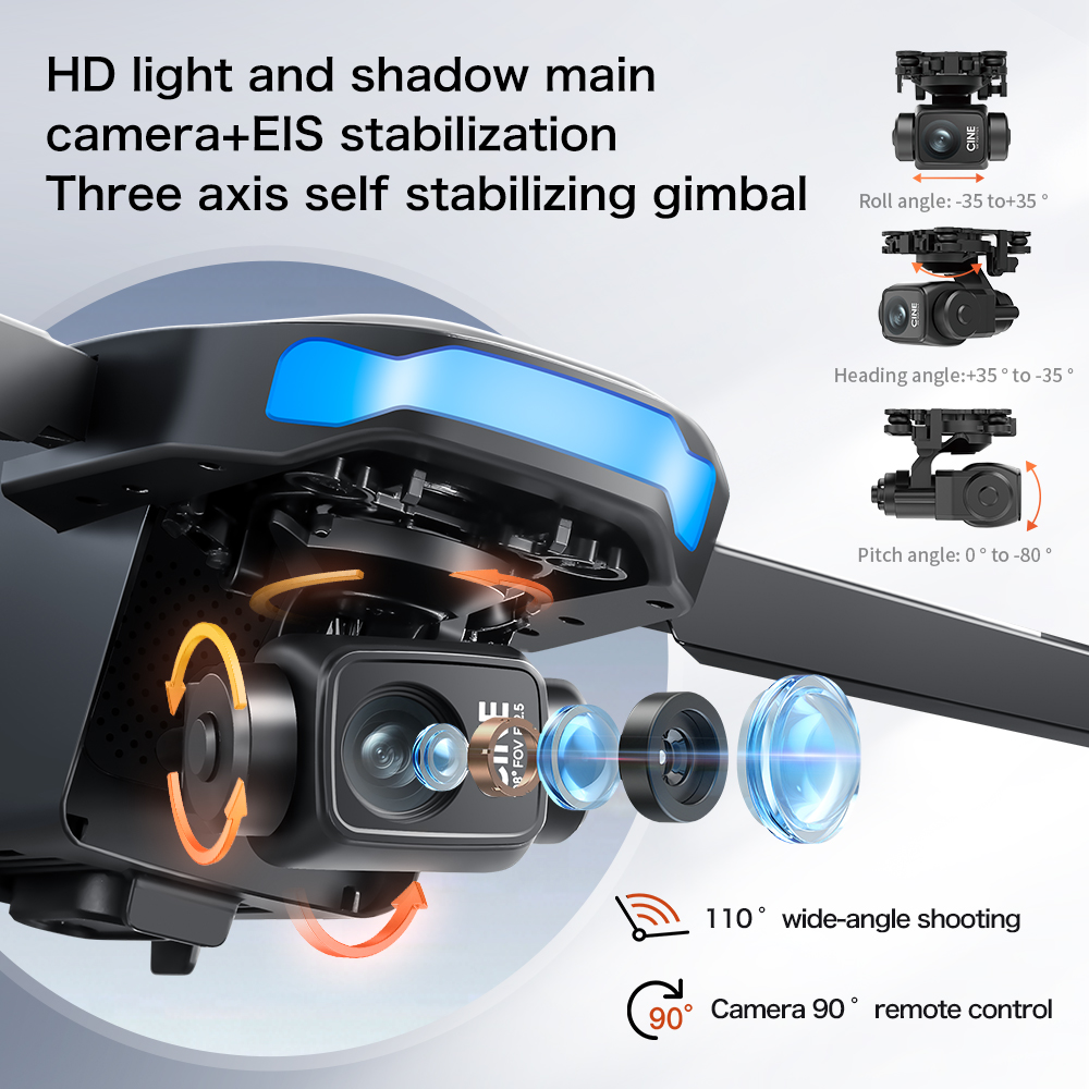 Nouveau drone S-X1 MAX GPS 8K  - Drone Gimbal Mount avis et prix